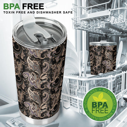 Paisley Mandala Design Print Tumbler