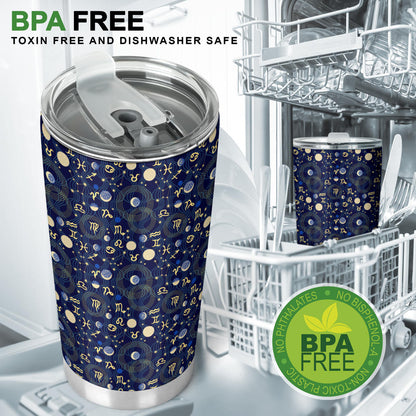 ZodiacThemed Design Print Tumbler