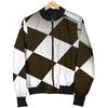 Checkered Flag Racing Style Men Bomber Jacket