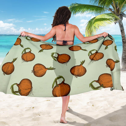 Onion Pattern Print Design A05 Sarong Pareo Wrap