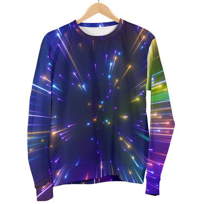 Celestial Rainbow Speed Light Women Long Sleeve Sweatshirt