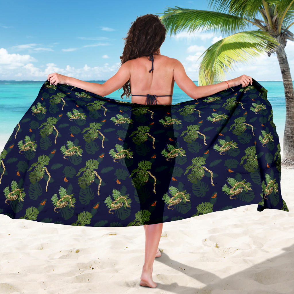 Boa Pattern Print Design 02 Sarong Pareo Wrap