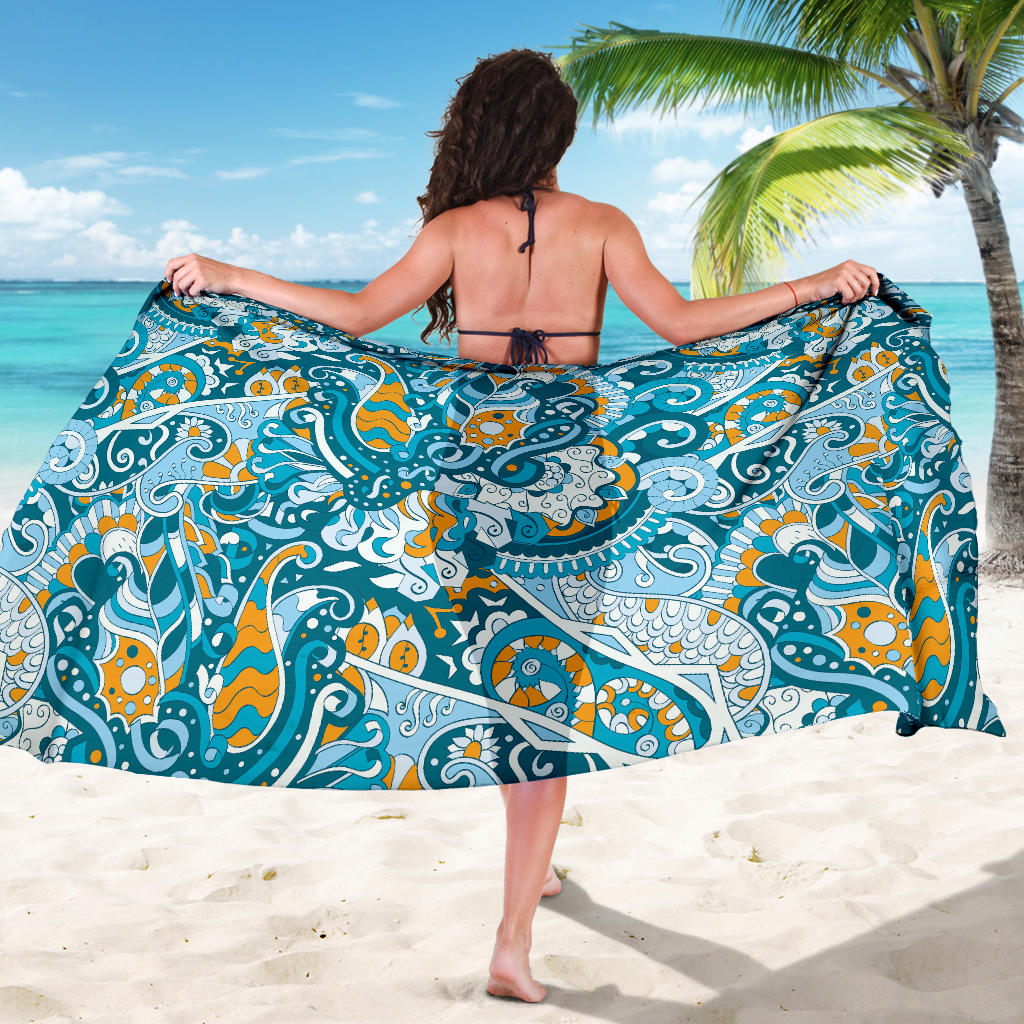 Funky Retro Pattern Print Design A03 Sarong Pareo Wrap