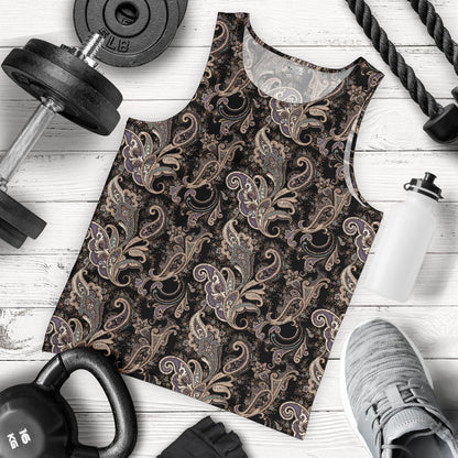 Paisley Mandala Design Print Men Tank Top