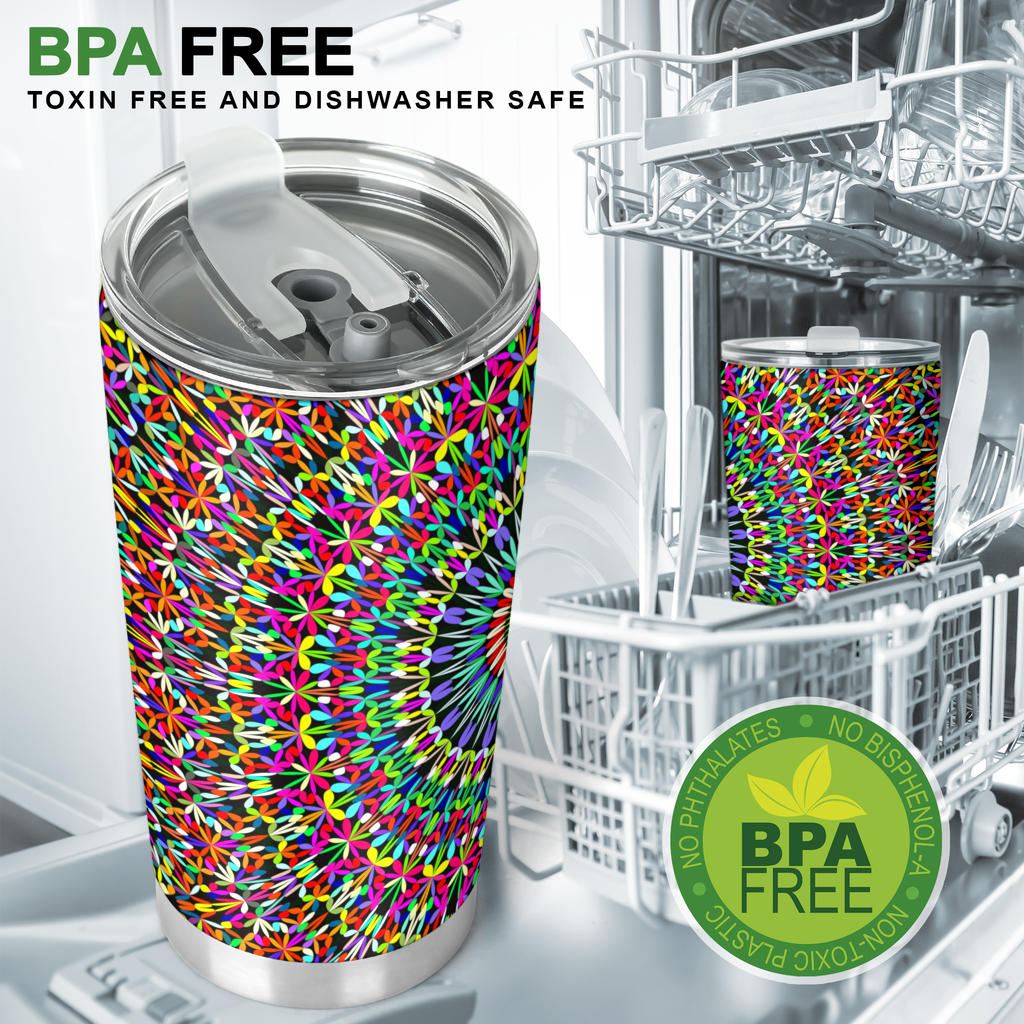 Bohemian Colorful Style Print Tumbler