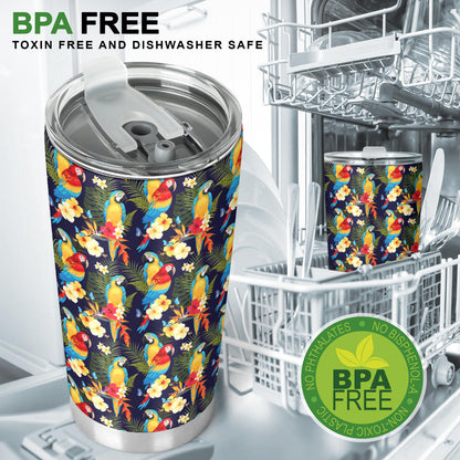 Parrot Themed Design Tumbler