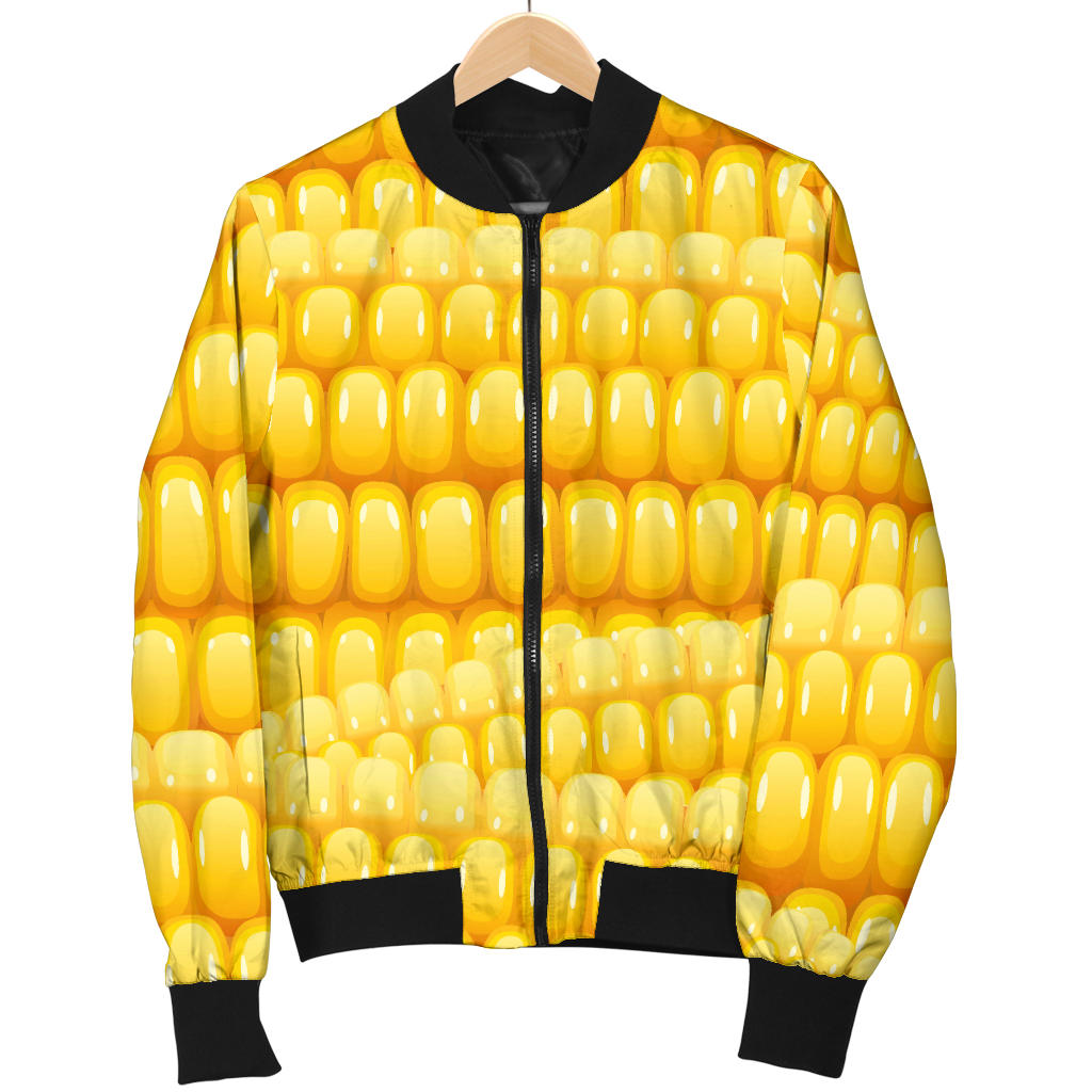 Agricultural Corn cob Pattern Men Bomber Jacket