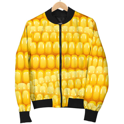 Agricultural Corn cob Pattern Men Bomber Jacket