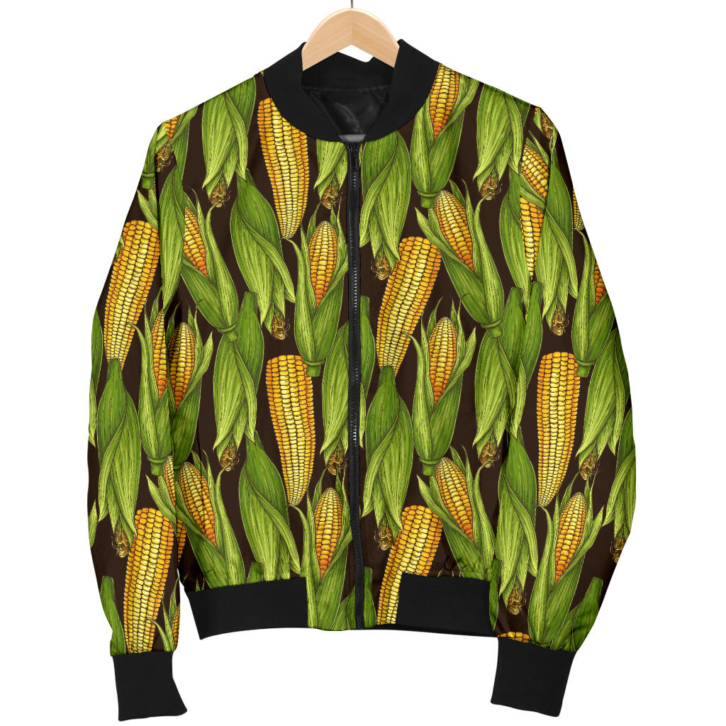 Agricultural Corn cob Print Men Bomber Jacket