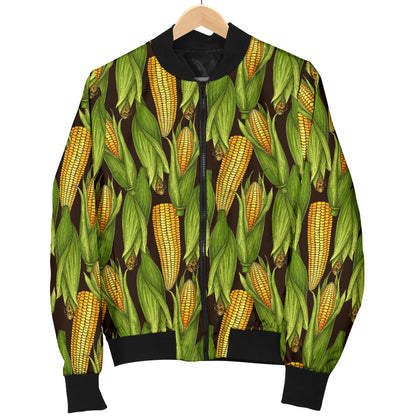 Agricultural Corn cob Print Men Bomber Jacket