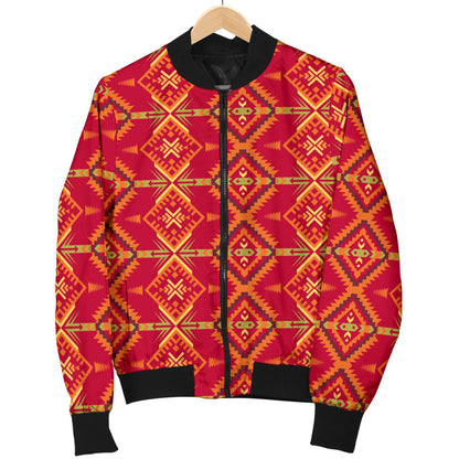 Southwest Aztec Design Themed Print Men Bomber Jacket