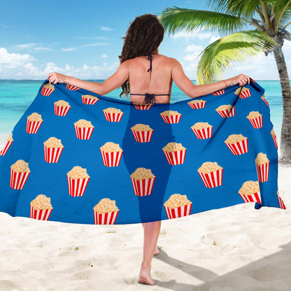 Popcorn Pattern Print Design A04 Sarong Pareo Wrap