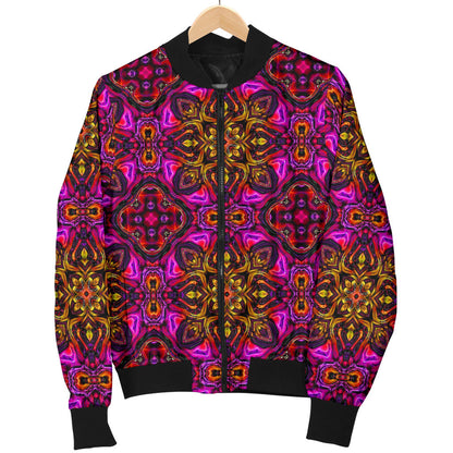 kaleidoscope Abstract Print Design Men Bomber Jacket