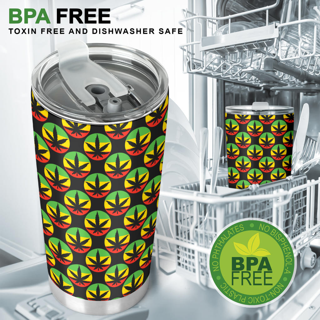 Rasta Reggae Color Design Tumbler