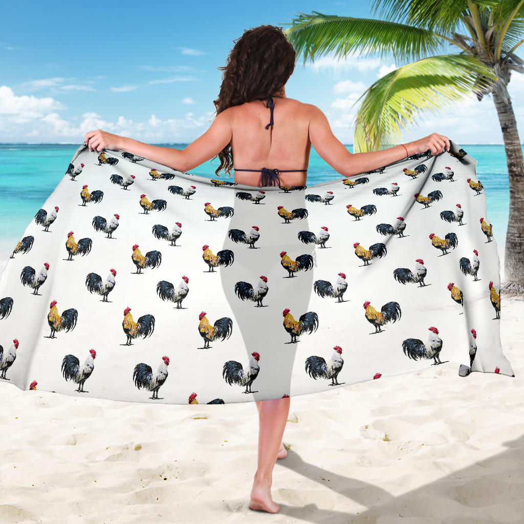 Chicken Pattern Print Design 02 Sarong Pareo Wrap