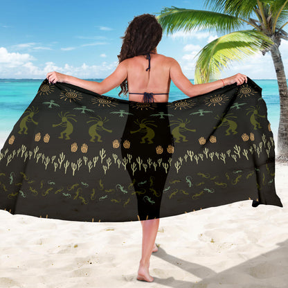 Mayan Pattern Print Design 04 Sarong Pareo Wrap