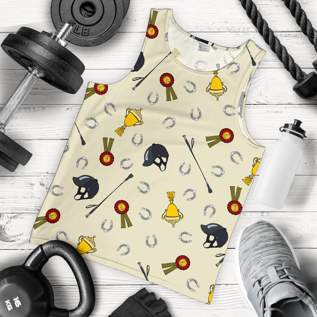 Equestrian Horseshoe Equipment Men Tank Top