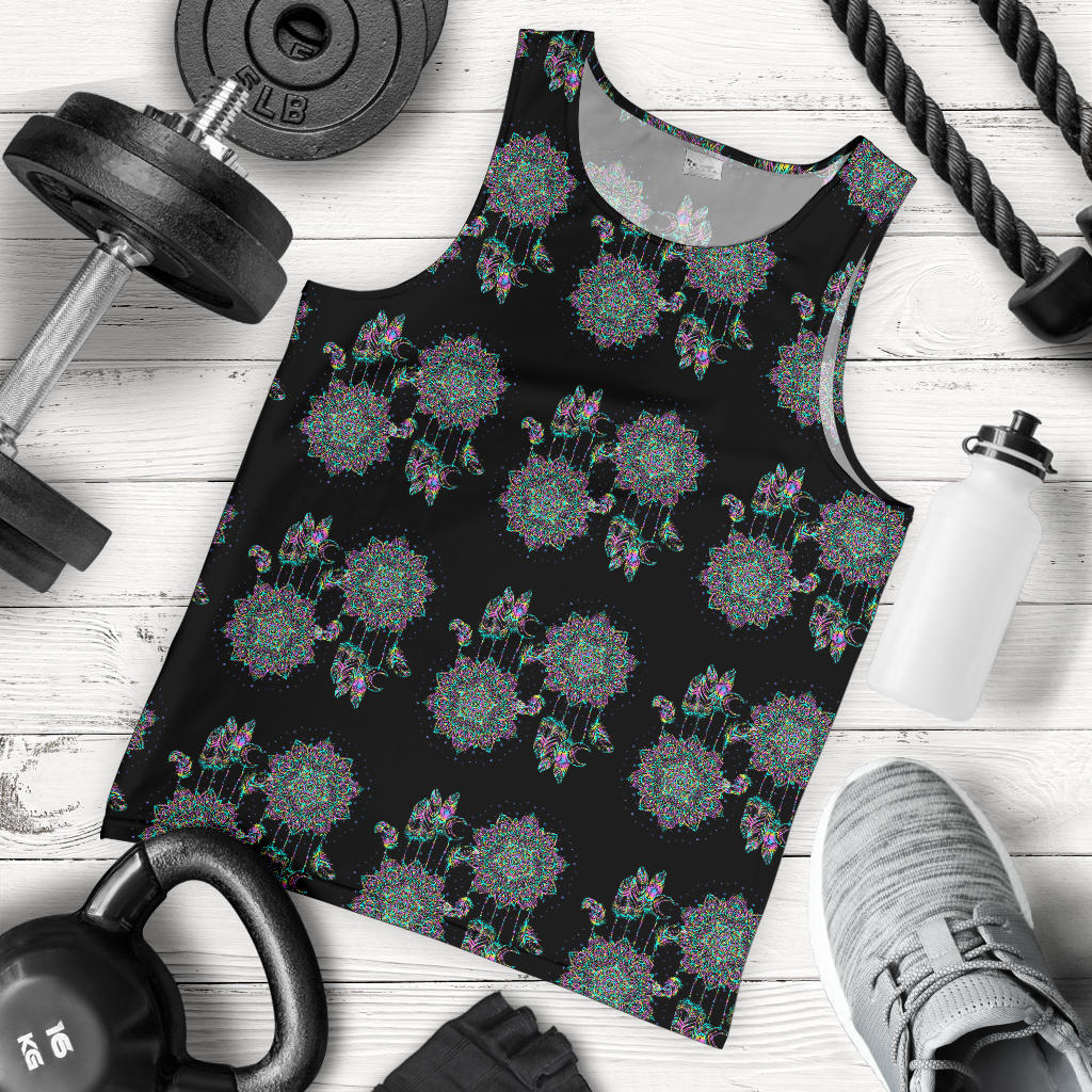 Dream Catcher Colorful Hand Draw Men Tank Top