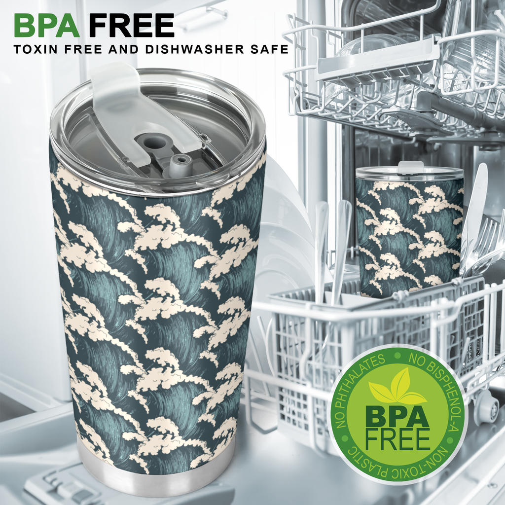 Wave Art Print Tumbler
