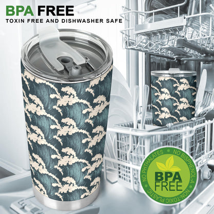 Wave Art Print Tumbler