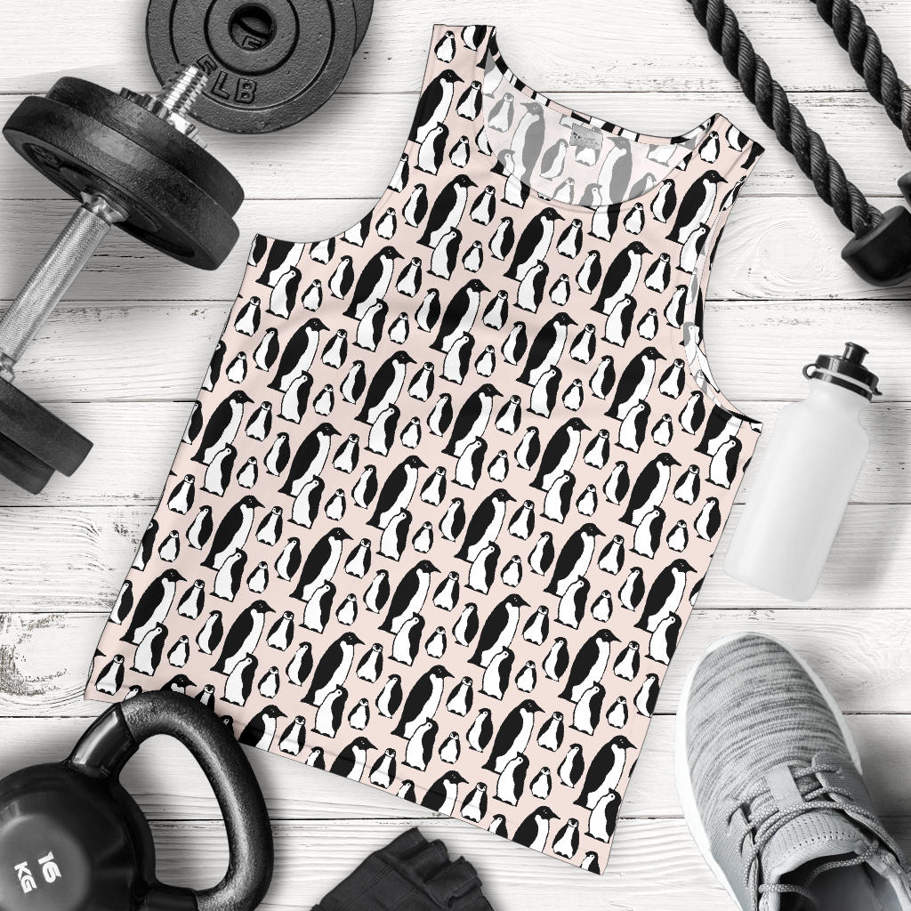 Penguin Themed Men Tank Top