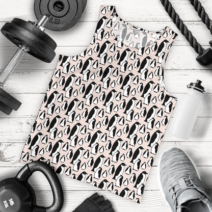 Penguin Themed Men Tank Top