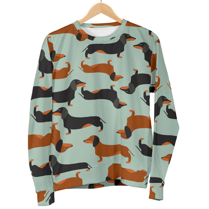 Dachshund Cute Print Pattern Women Long Sleeve Sweatshirt