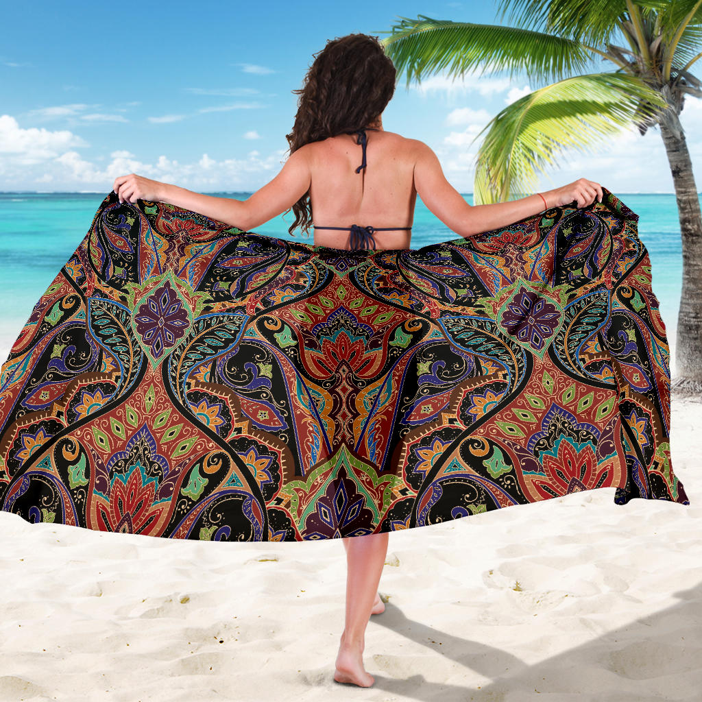 Bohemian Pattern Print Design 06 Sarong Pareo Wrap