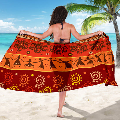 African Pattern Print Design 04 Sarong Pareo Wrap