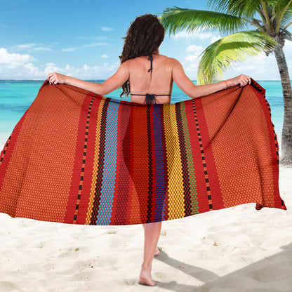 Mexican Pattern Print Design 05 Sarong Pareo Wrap