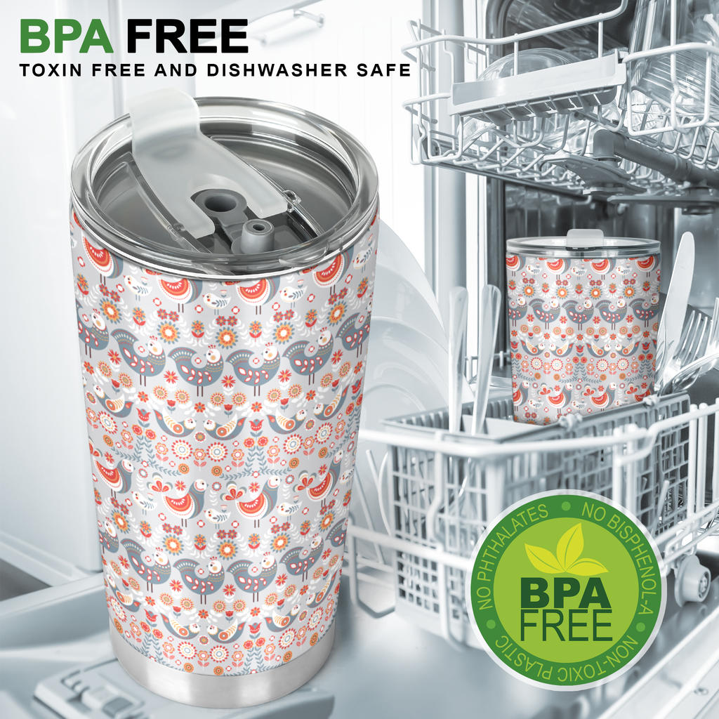 Swedish Nordic Design Print Tumbler