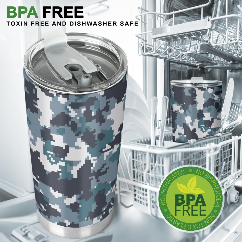 ACU Digital Urban Camouflage Tumbler