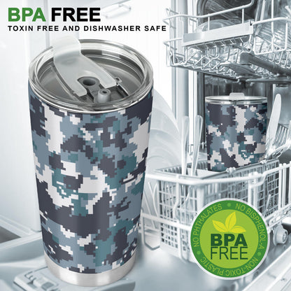 ACU Digital Urban Camouflage Tumbler