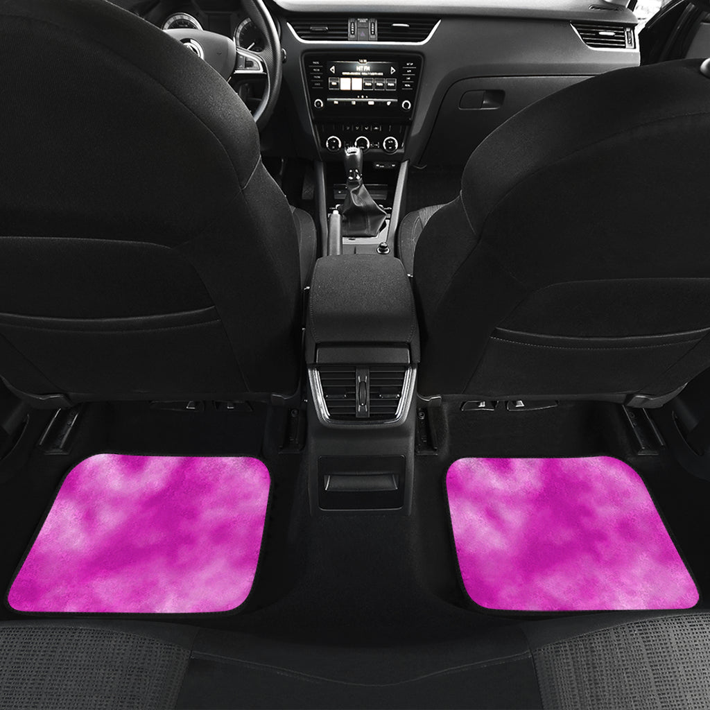 Tie Dye Pink Design Print Car Floor Mats Front Back