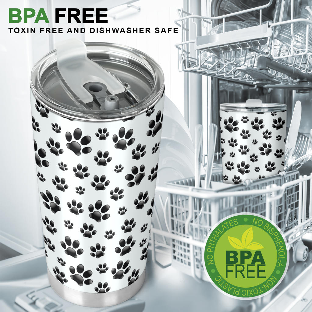 Paw Themed Print Tumbler