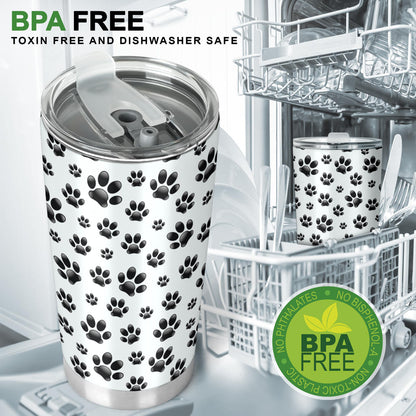 Paw Themed Print Tumbler