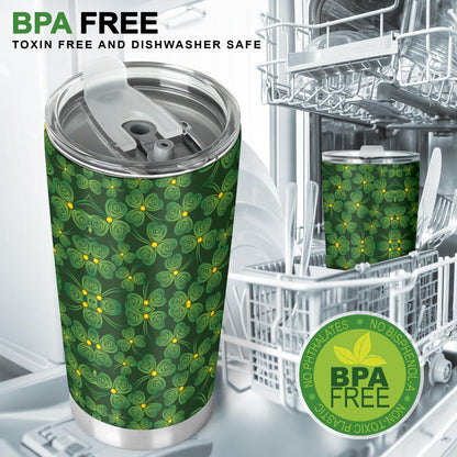 Shamrock Pattern Tumbler