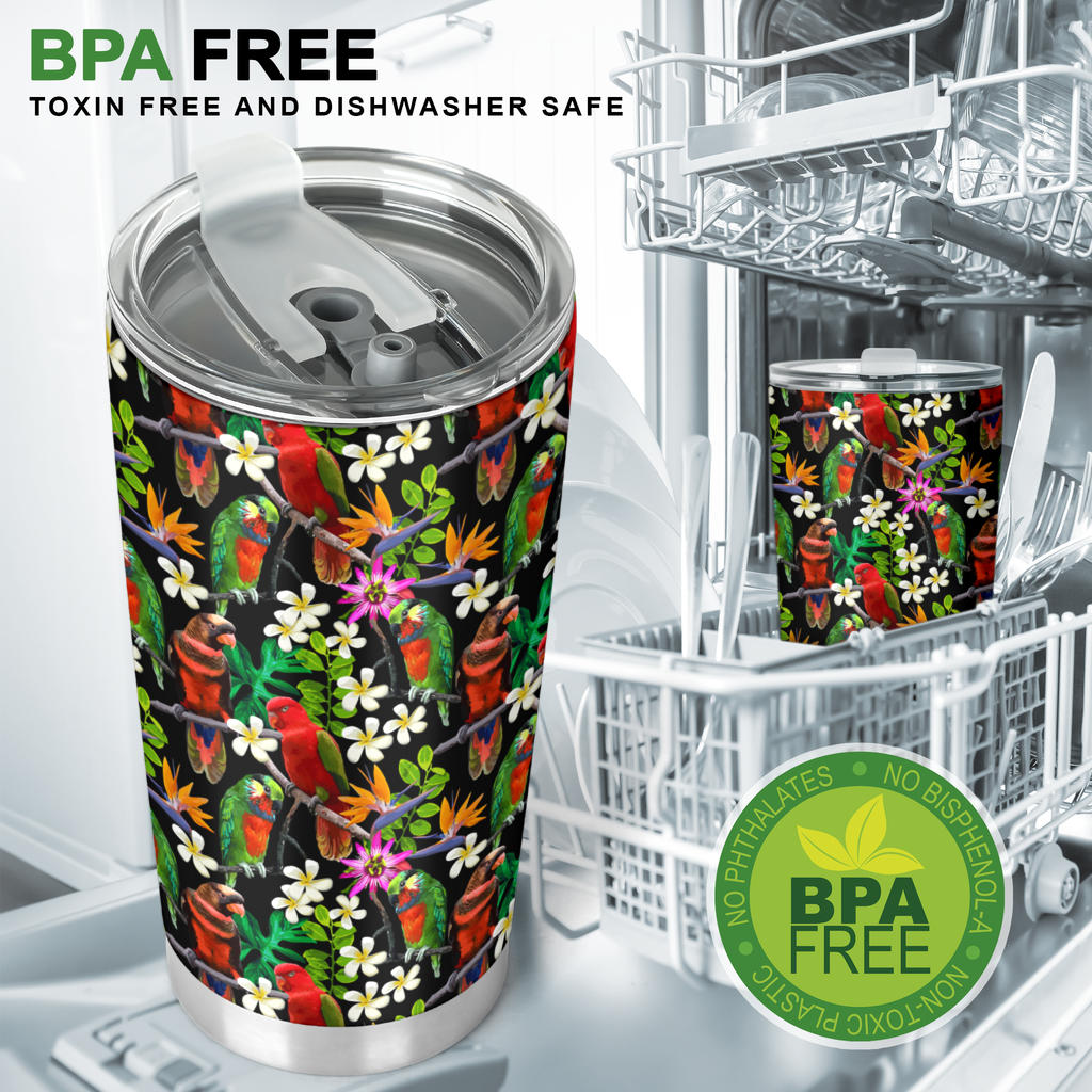 Parrot Design Print Tumbler