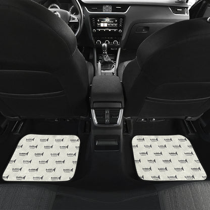 Trumpet Pattern Themed Print Car Floor Mats Front Back