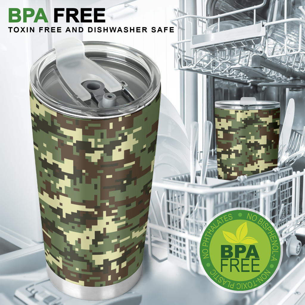 ACU Digital Army Camouflage Tumbler