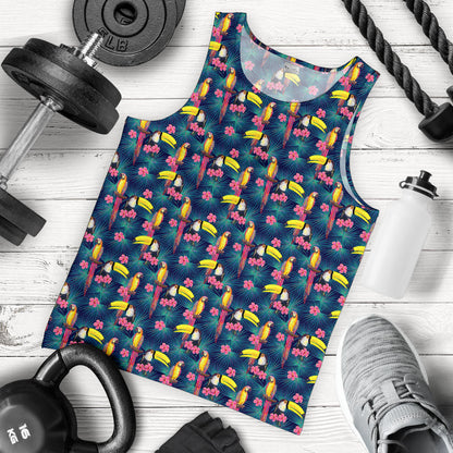 Toucan Parrot Design Men Tank Top