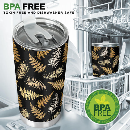 Fern Leave Bright Print Pattern Tumbler