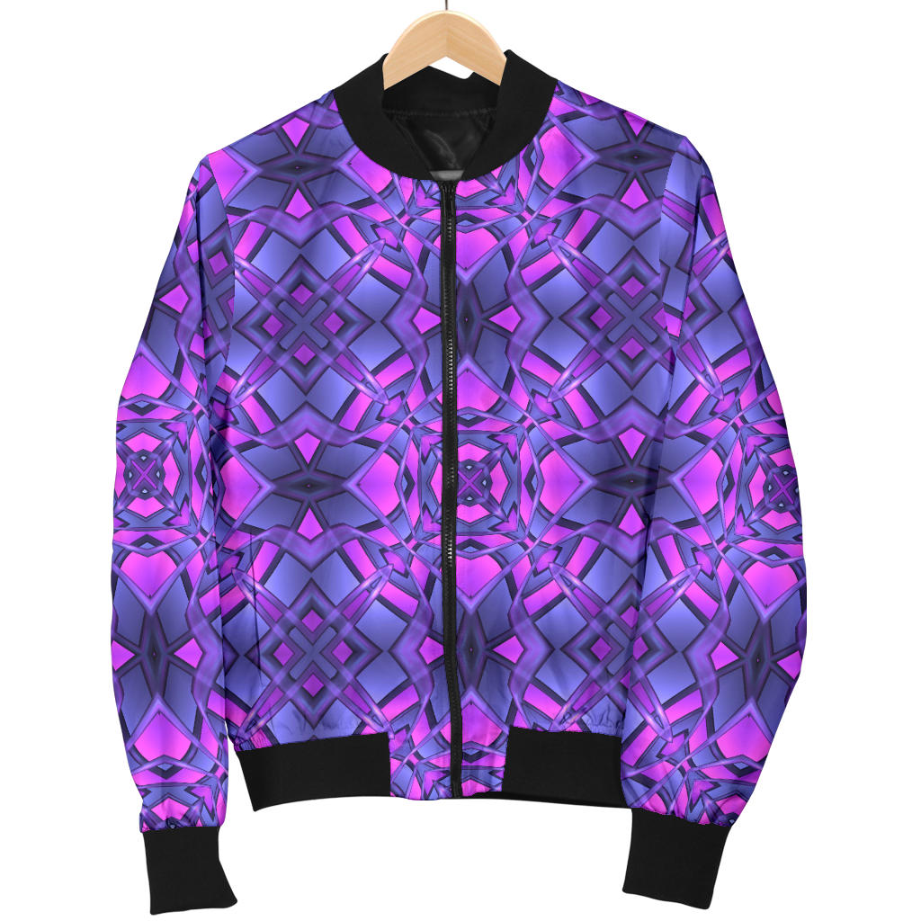 kaleidoscope Pattern Print Design Men Bomber Jacket