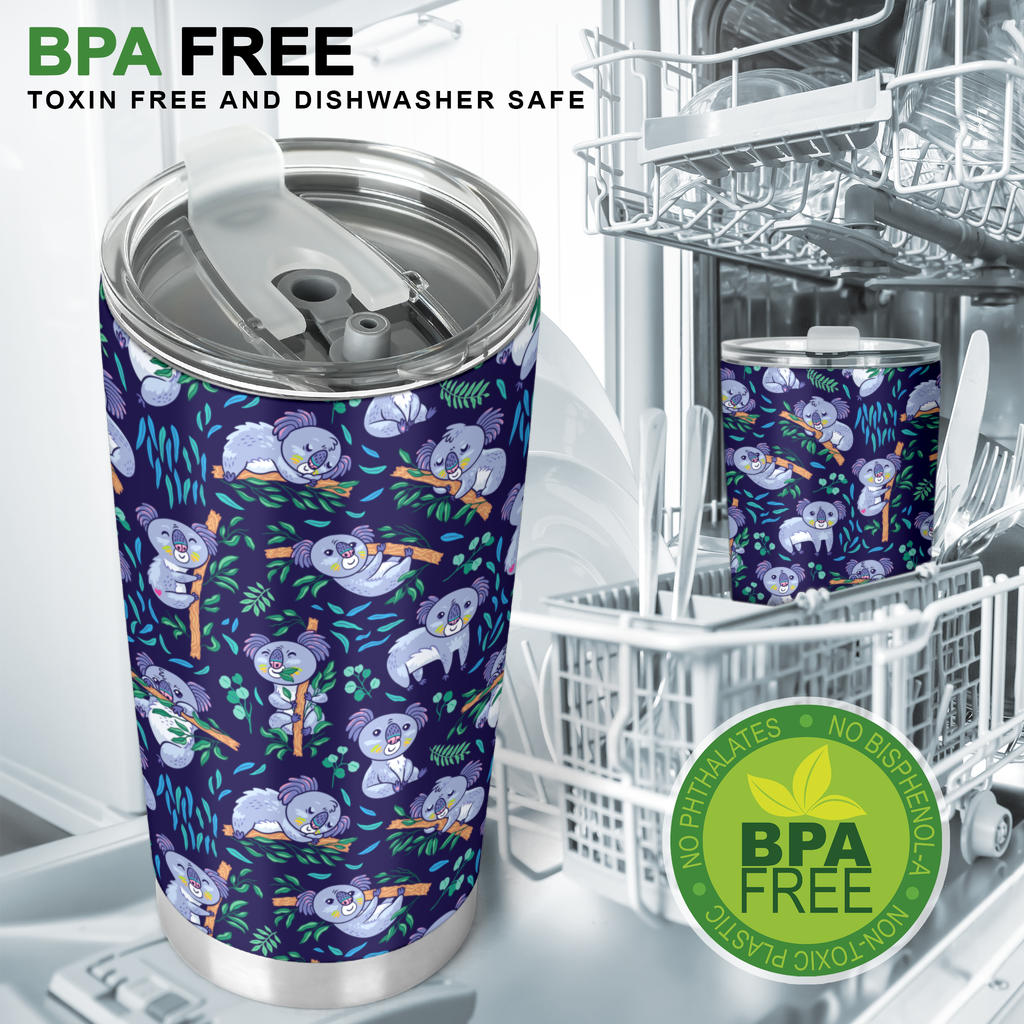 Koala Themed Design Print Tumbler