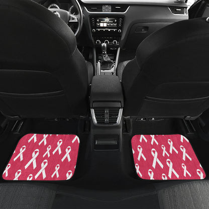 Breast Cancer Awareness Symbol Car Floor Mats Front Back