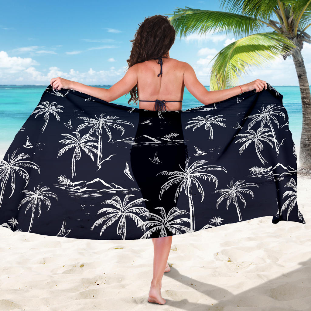 Pacific island Pattern Print Design A02 Sarong Pareo Wrap