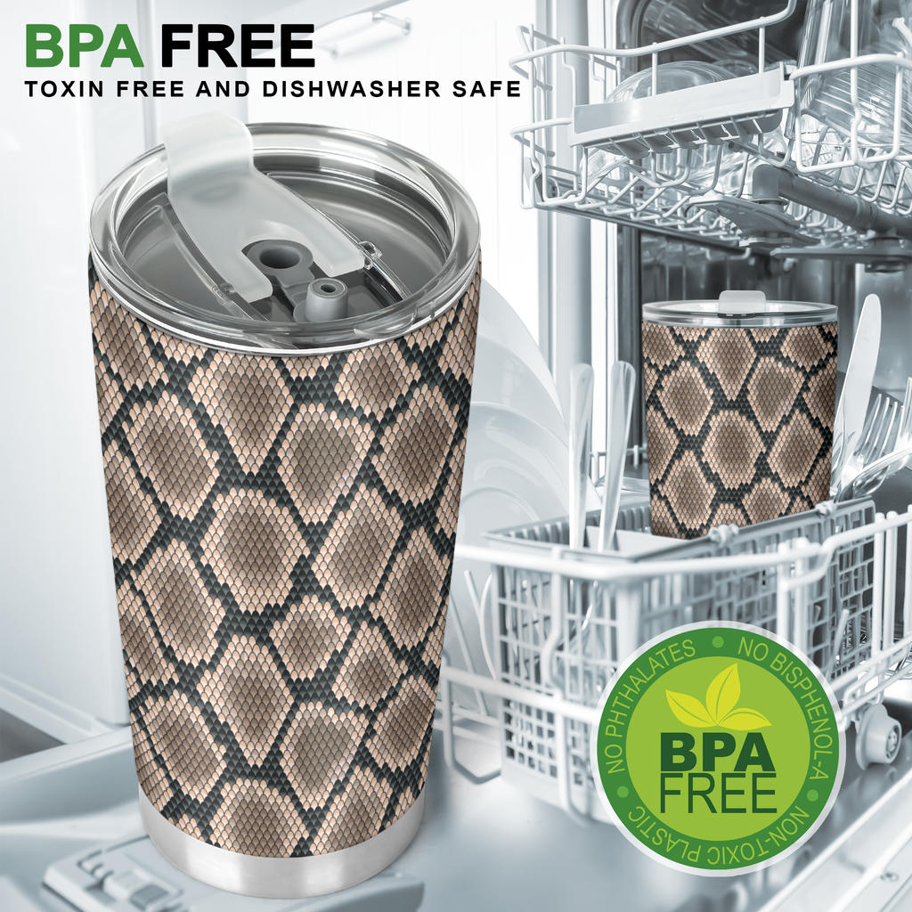 Snake Skin Design Print Tumbler