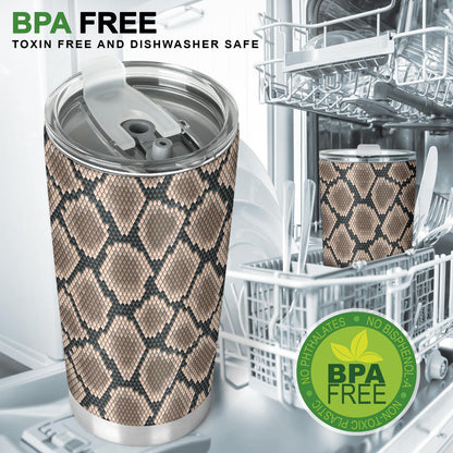 Snake Skin Design Print Tumbler