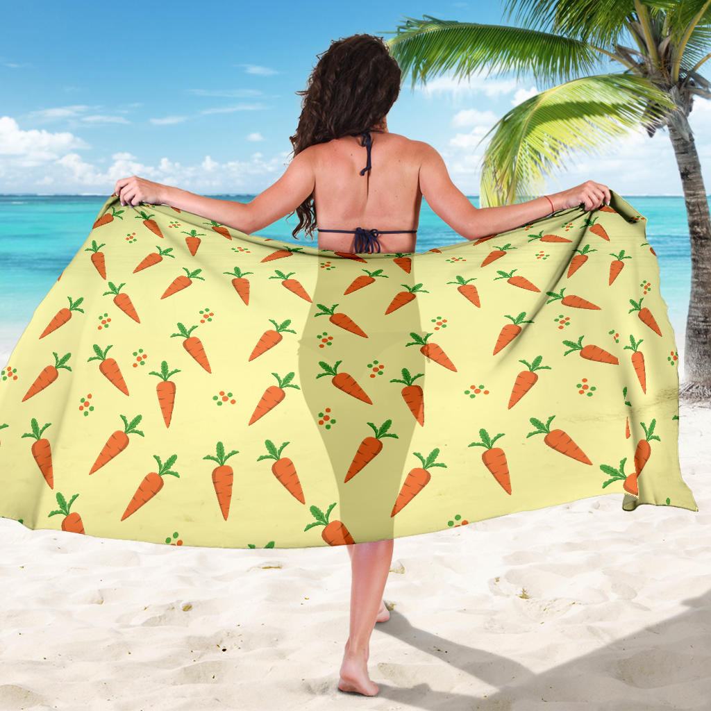 Carrot Pattern Print Design 04 Sarong Pareo Wrap