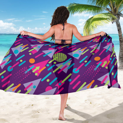 90s Pattern Print Design 4 Sarong Pareo Wrap